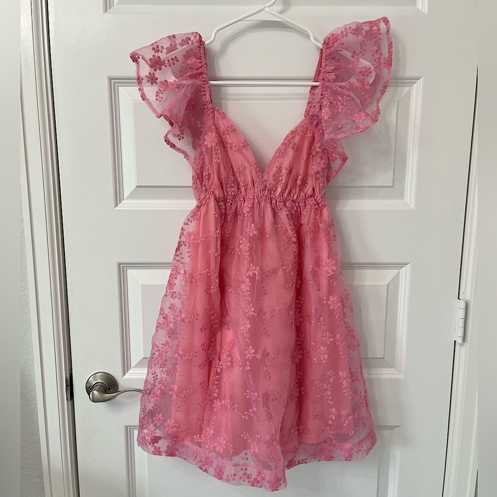 Pink Lace Dress